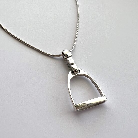 Silver Stirrup Pendant Estribo 